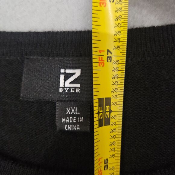 New IZ Byer XXL Sweater Dress Black Knee Legnth Long Sleeve - Picture 2 of 7